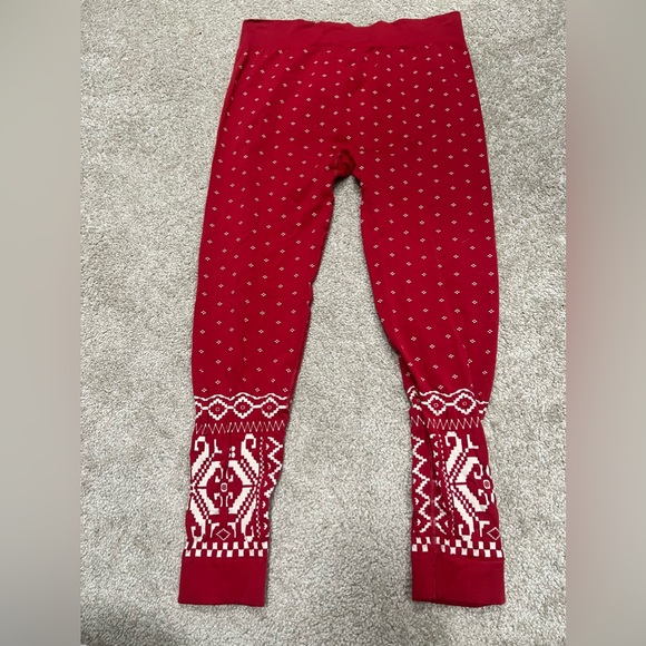 Sweaty Betty Sz XL Betty Base Layer Leggings in Cardinal Red - Picture 5 of 7